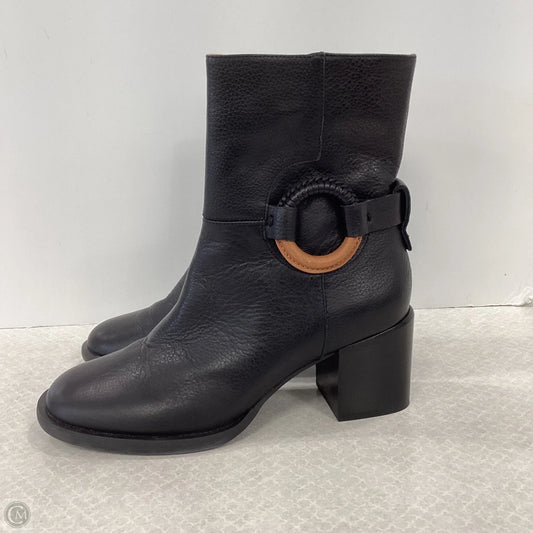 Boots Ankle Heels By Gentle Souls In Black, Size: 8