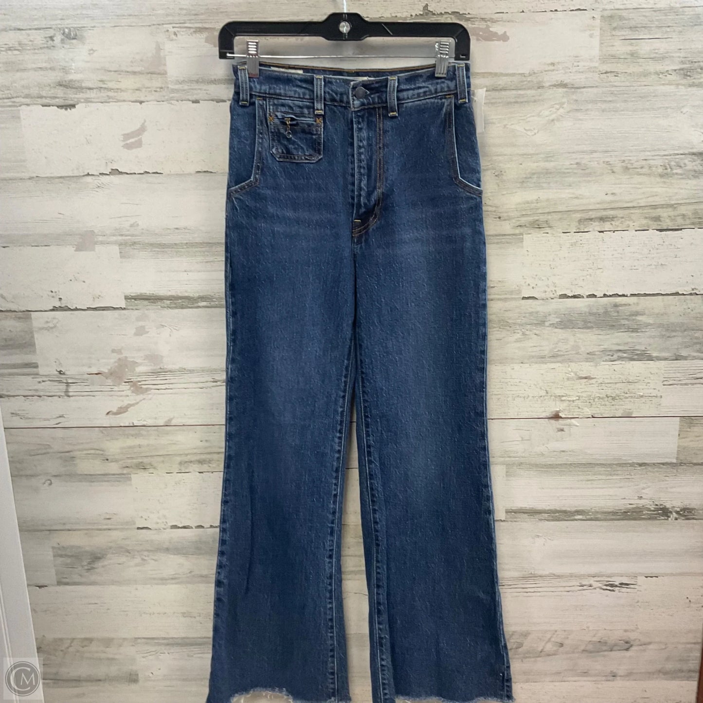 Jeans Boot Cut By Levis In Blue Denim, Size: 00