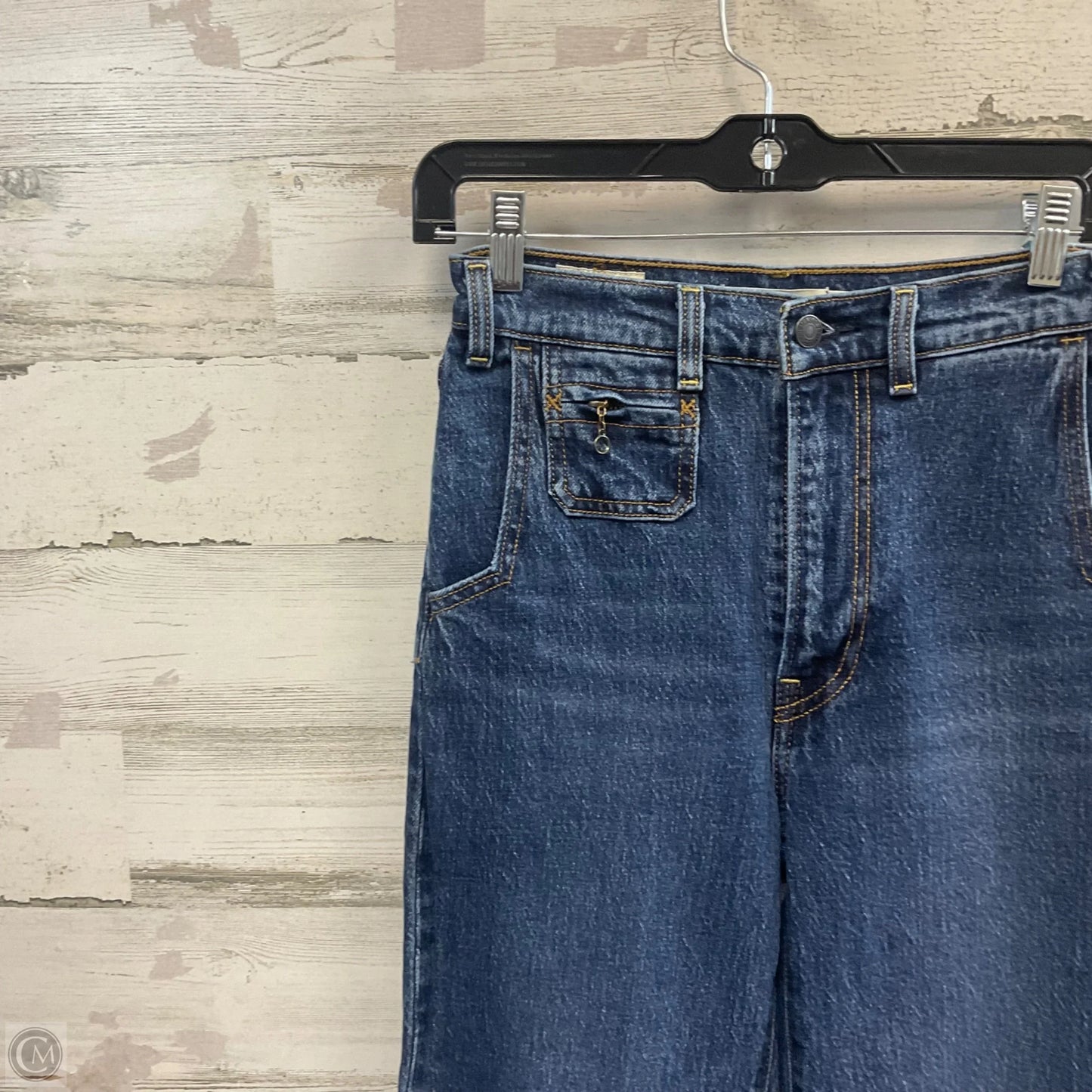 Jeans Boot Cut By Levis In Blue Denim, Size: 00