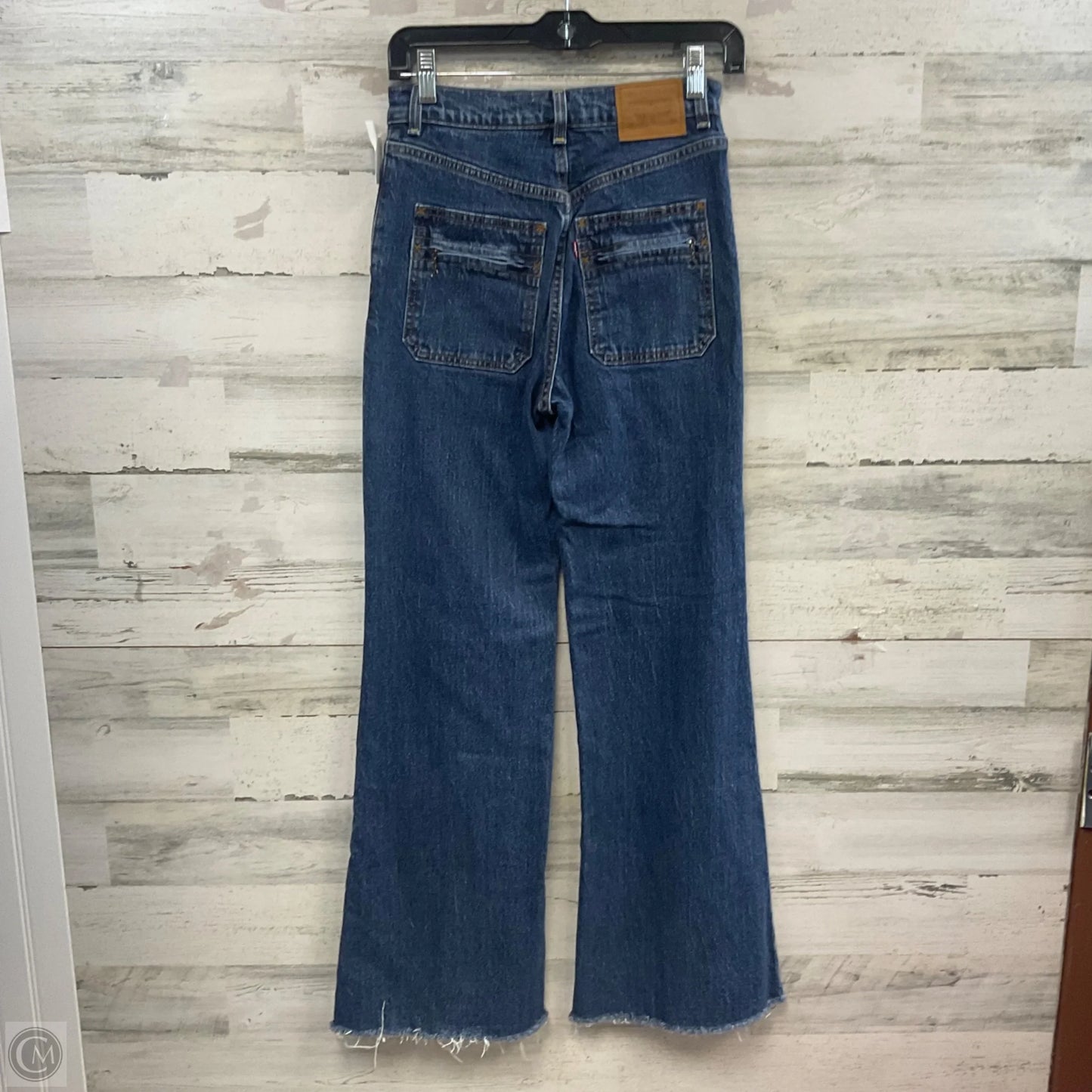 Jeans Boot Cut By Levis In Blue Denim, Size: 00