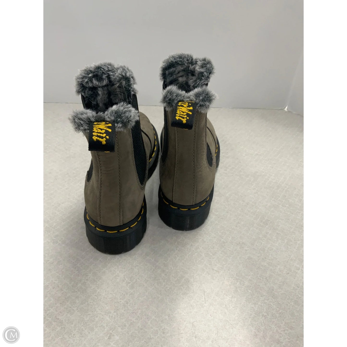 Boots Ankle Flats By Dr Martens In Taupe, Size: 6