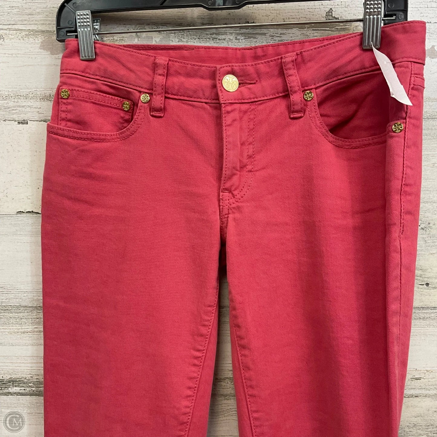 Jeans Designer By Tory Burch In Pink, Size: 2