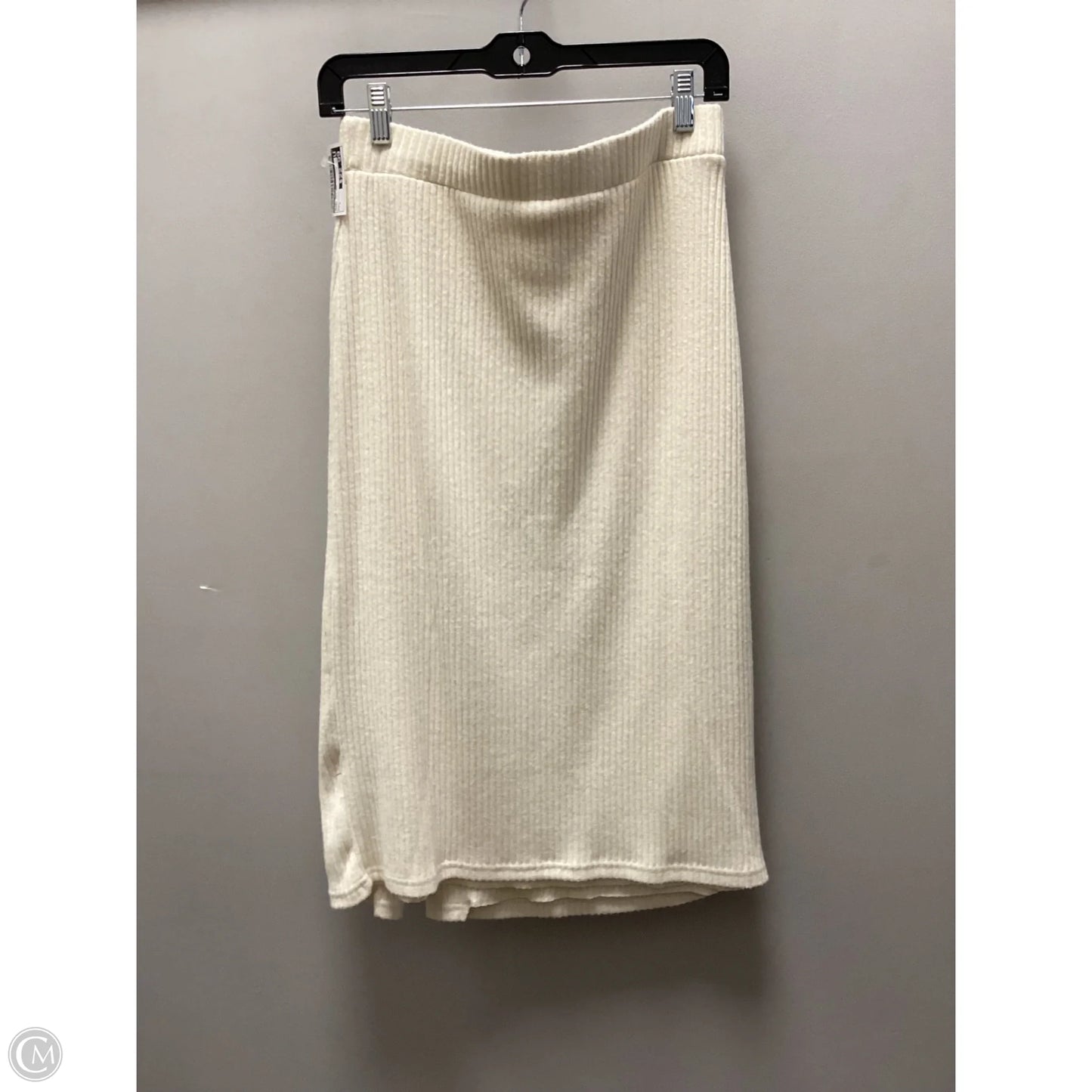 Skirt Set 2pc By Allie Rose In Cream, Size: L