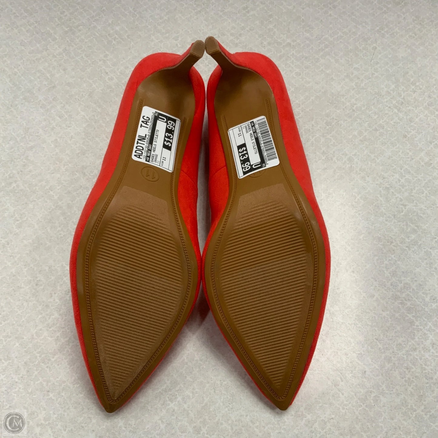 Shoes Heels Stiletto By A New Day In Orange, Size: 11