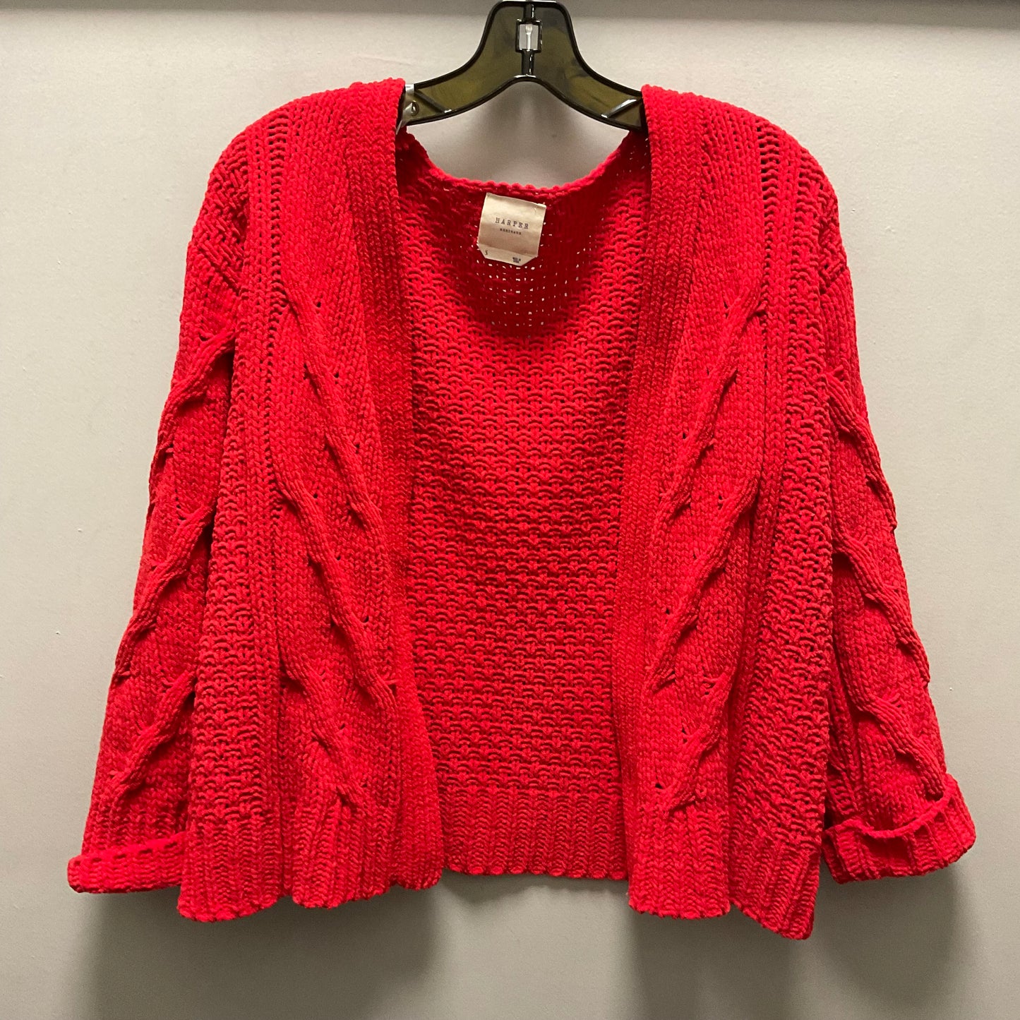 Sweater Cardigan By Harper In Red, Size: S