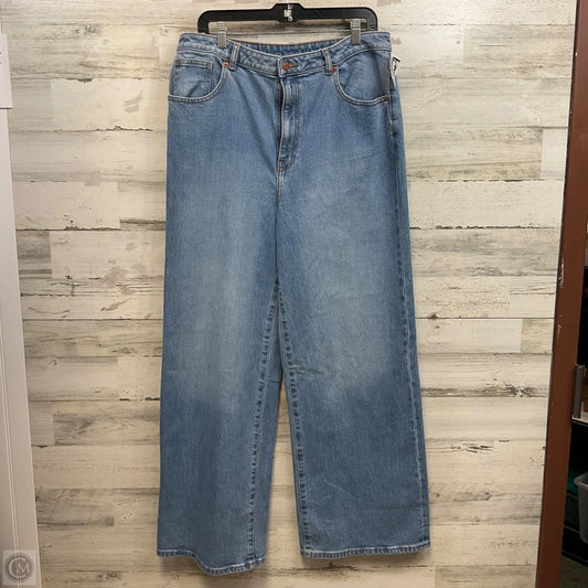 Jeans Wide Leg By Pink In Blue Denim, Size: 16