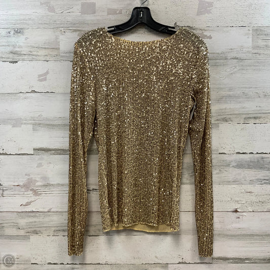 Top Long Sleeve By Free People In Gold, Size: S