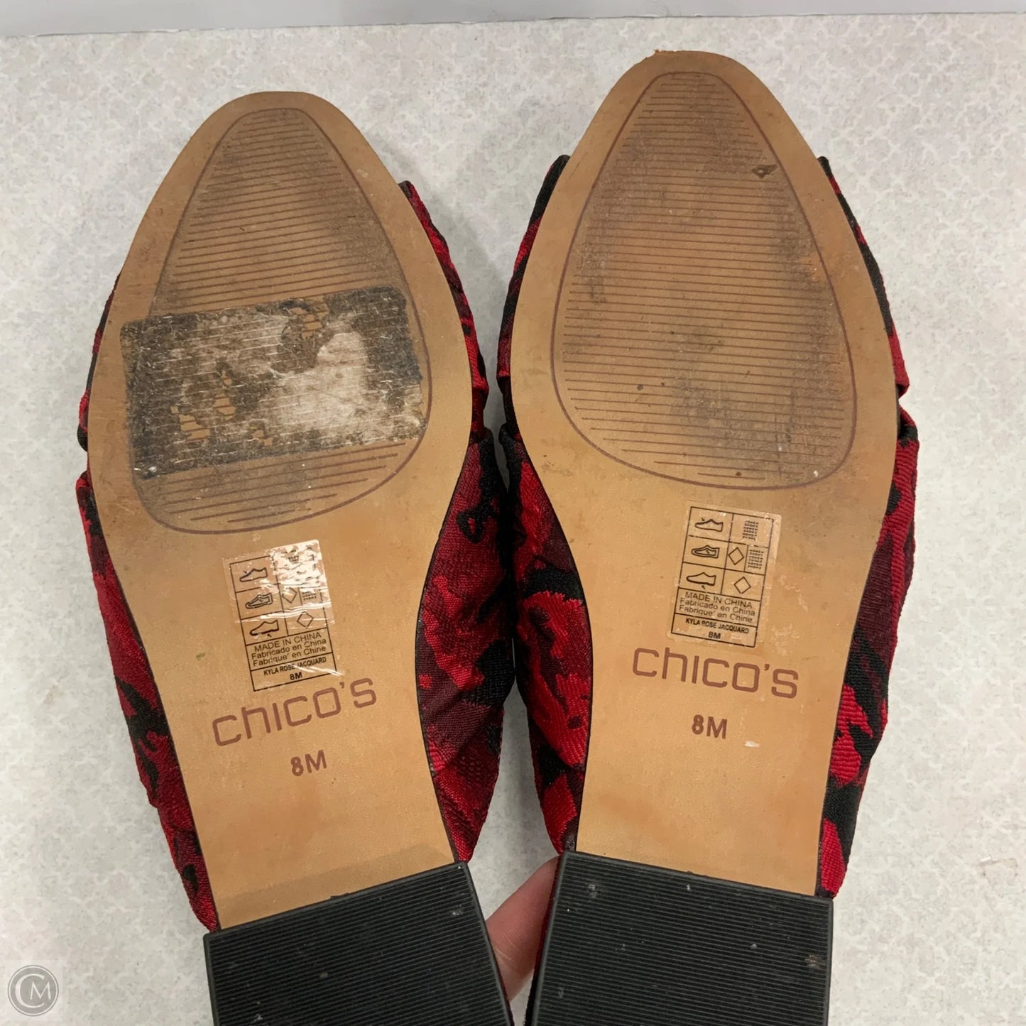 Shoes Flats By Chicos In Red, Size: 8