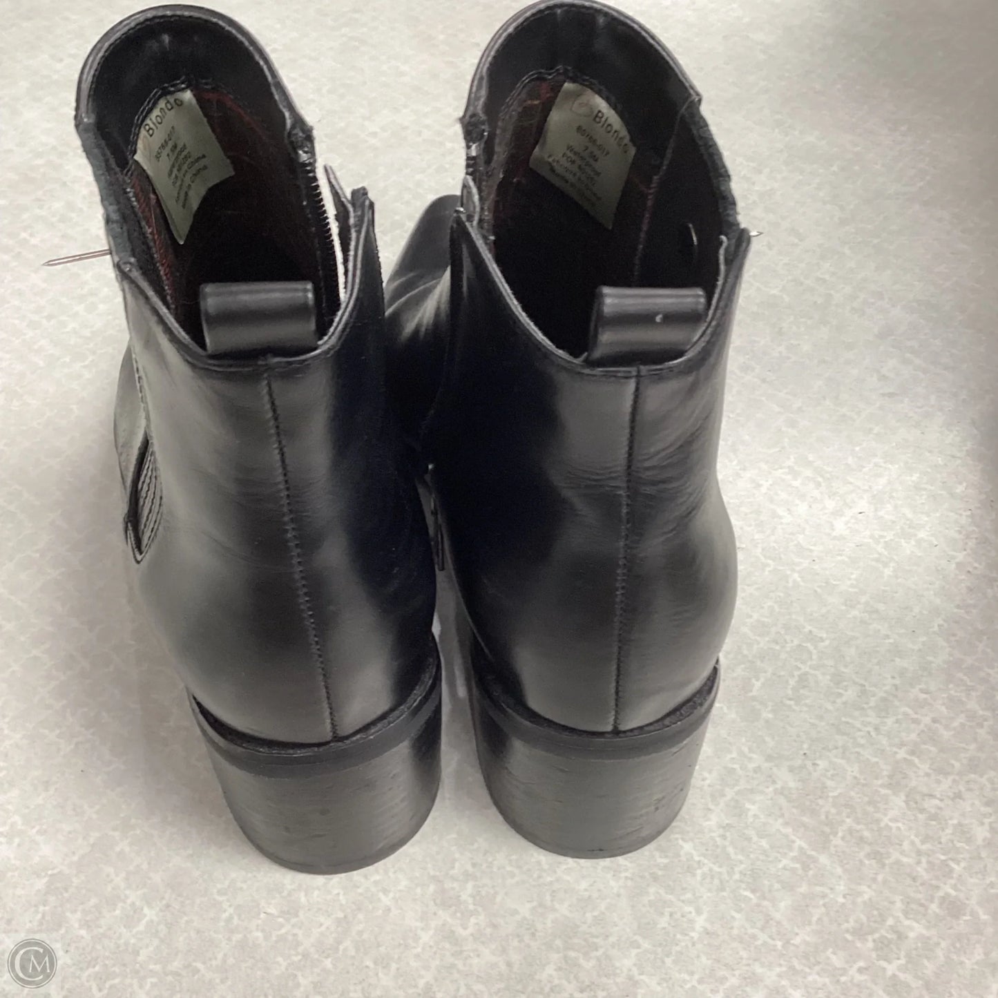 Boots Ankle Heels By Blondo In Black, Size: 7.5