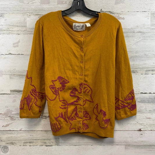 Sweater Cardigan By Field Flower In Brown, Size: Xl