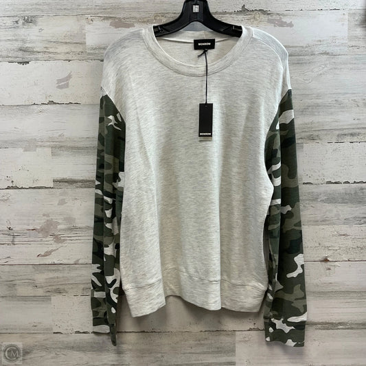 Top Long Sleeve By Monrow In Green, Size: Xl
