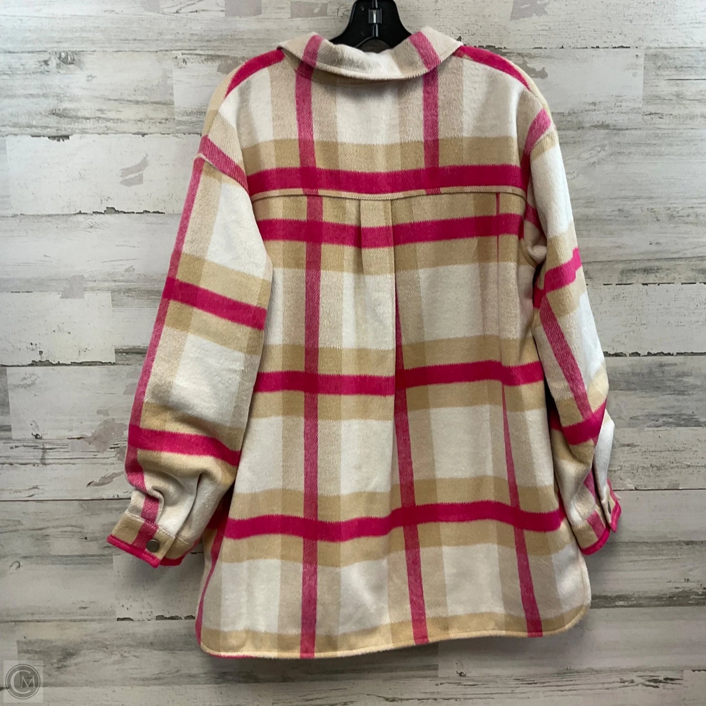 Jacket Shirt By Monrow In Pink, Size: M