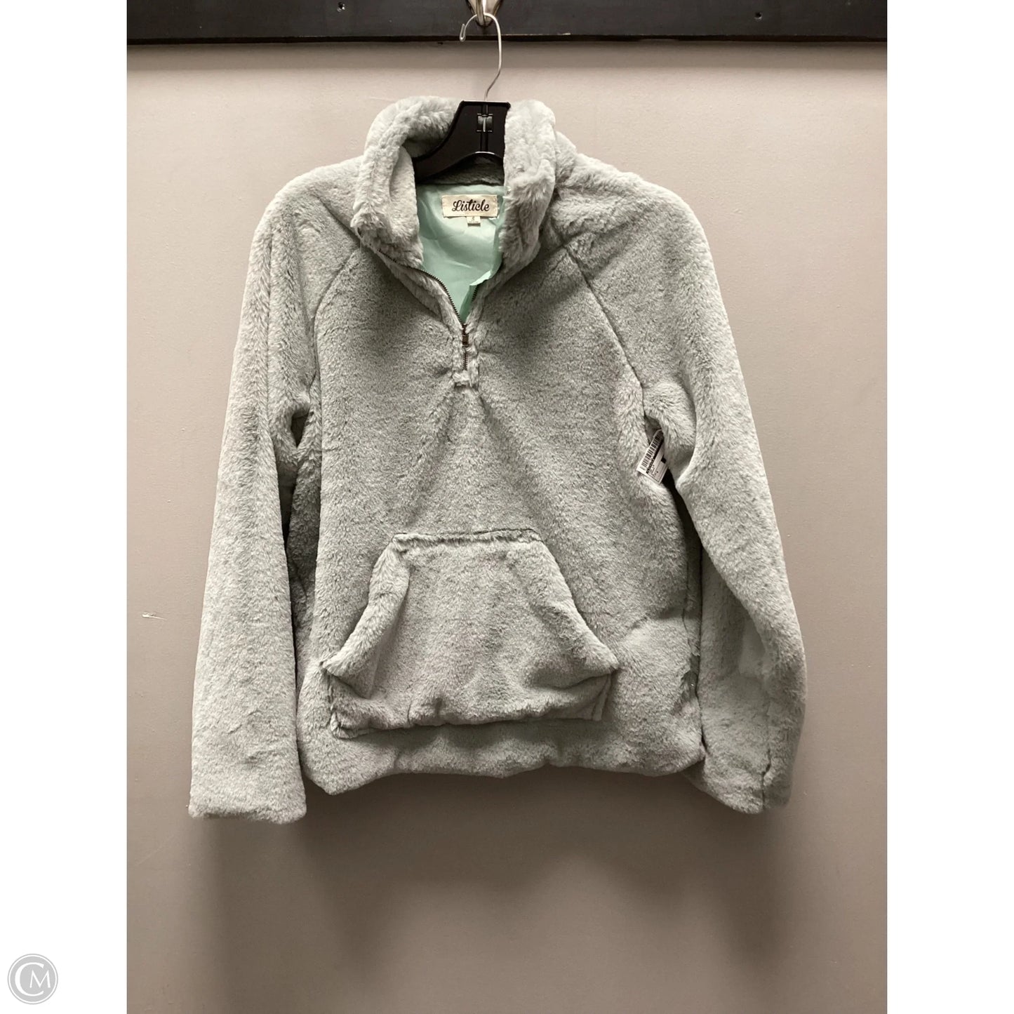 Top Long Sleeve By Listicle In Green, Size: S