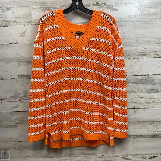 Sweater By Talbots In Orange, Size: Xl