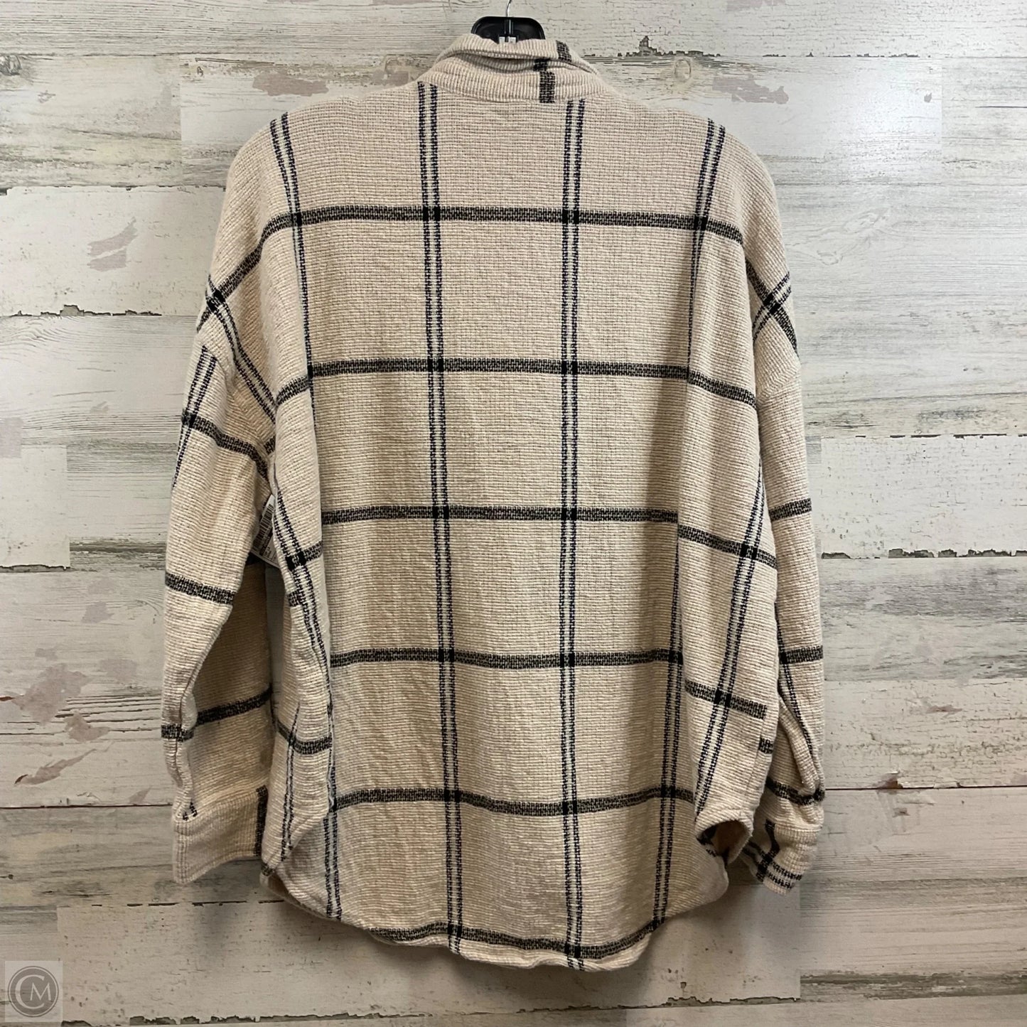 Top Long Sleeve By Blu Pepper In Brown, Size: L