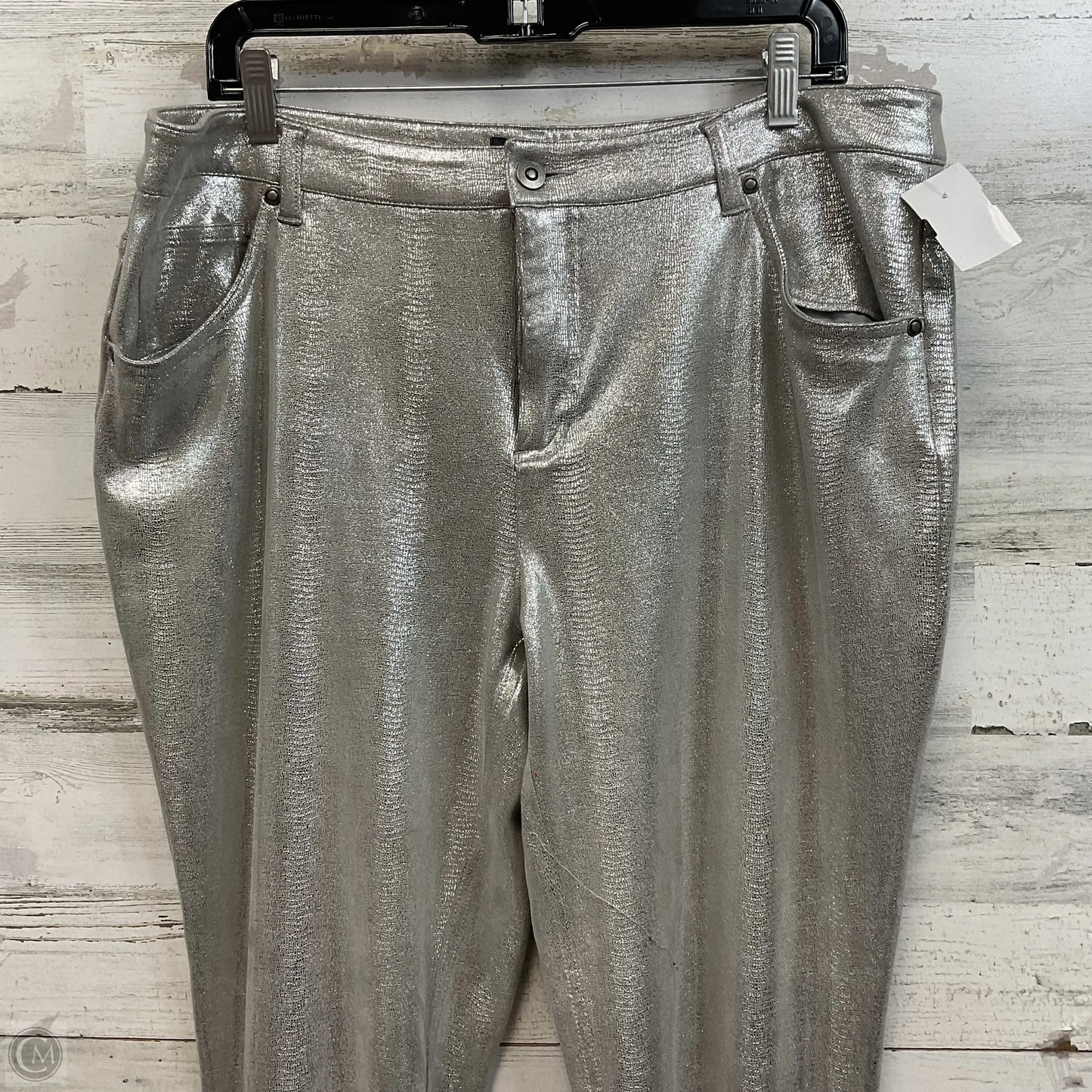 Pants Other By Eric In Silver, Size: 16