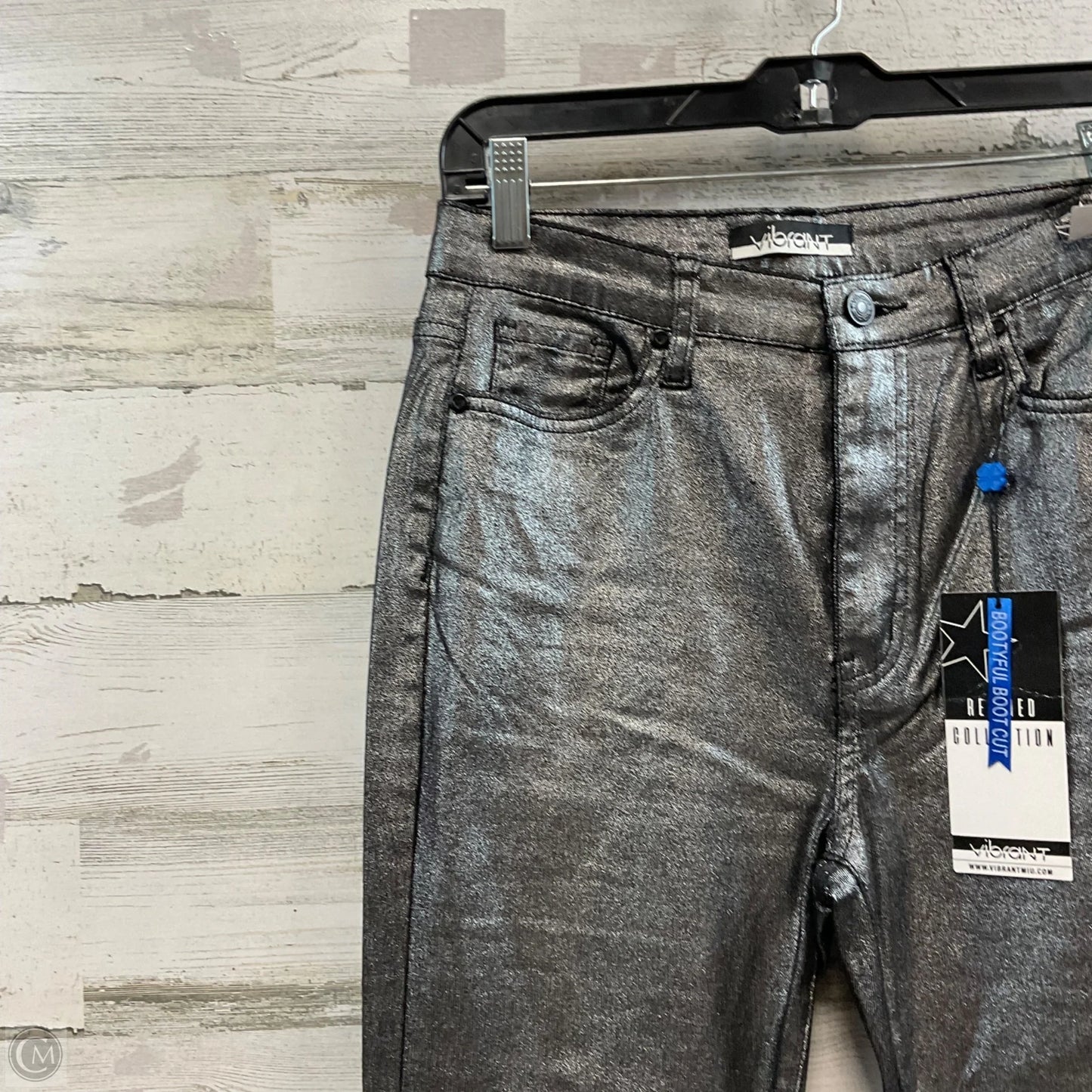 Jeans Boot Cut By VIBRANT In Silver, Size: 4