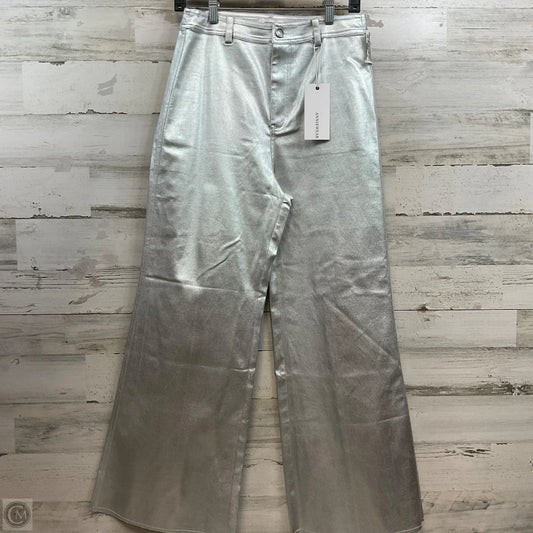Pants Wide Leg By Annie Wear In Silver, Size: M