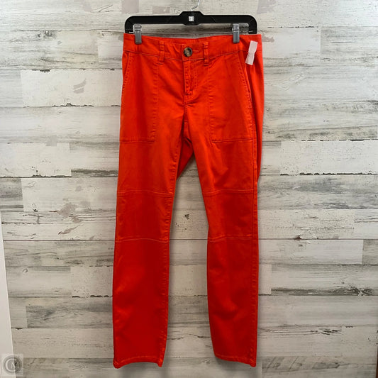 Jeans Straight By Cabi In Orange Denim, Size: 2