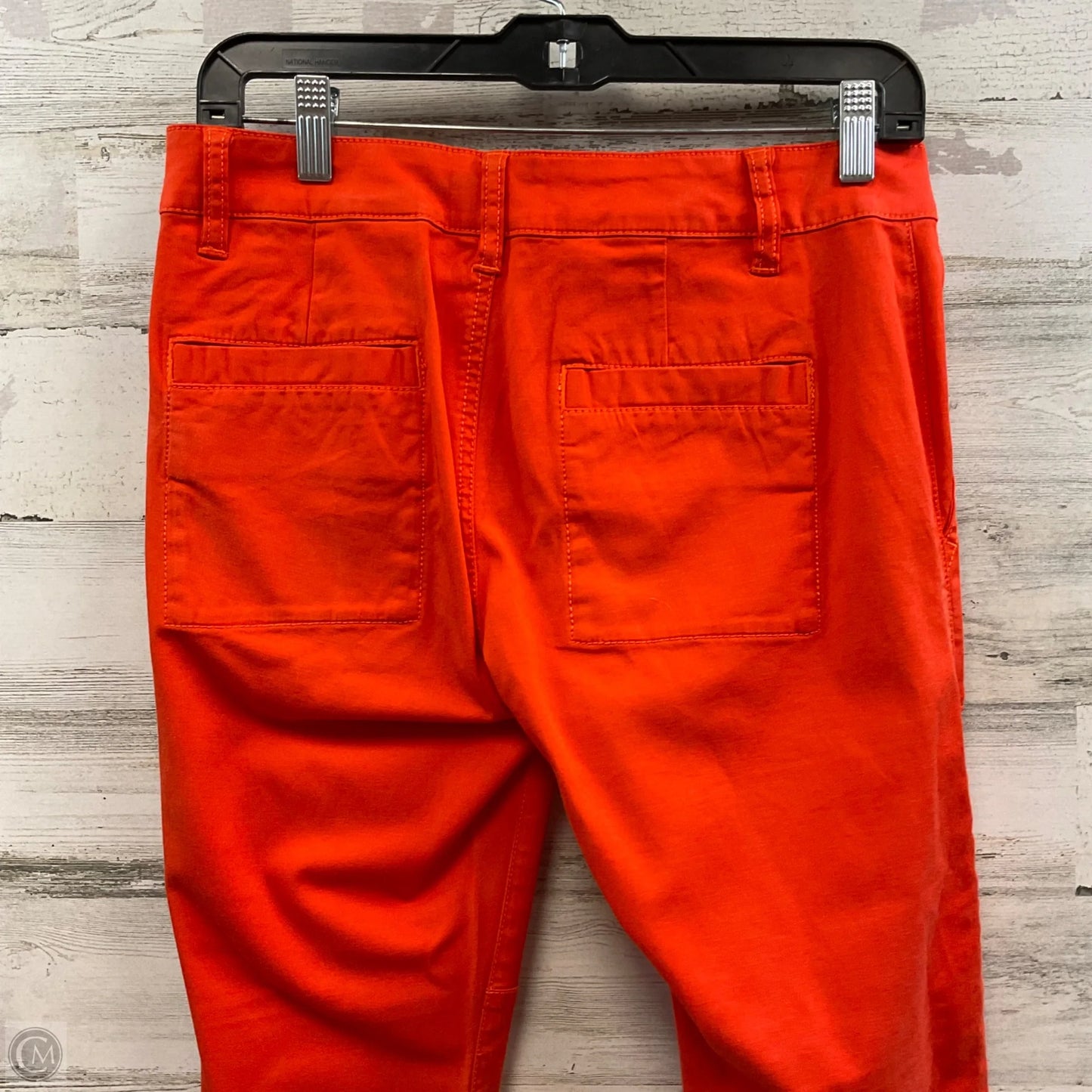 Jeans Straight By Cabi In Orange Denim, Size: 2