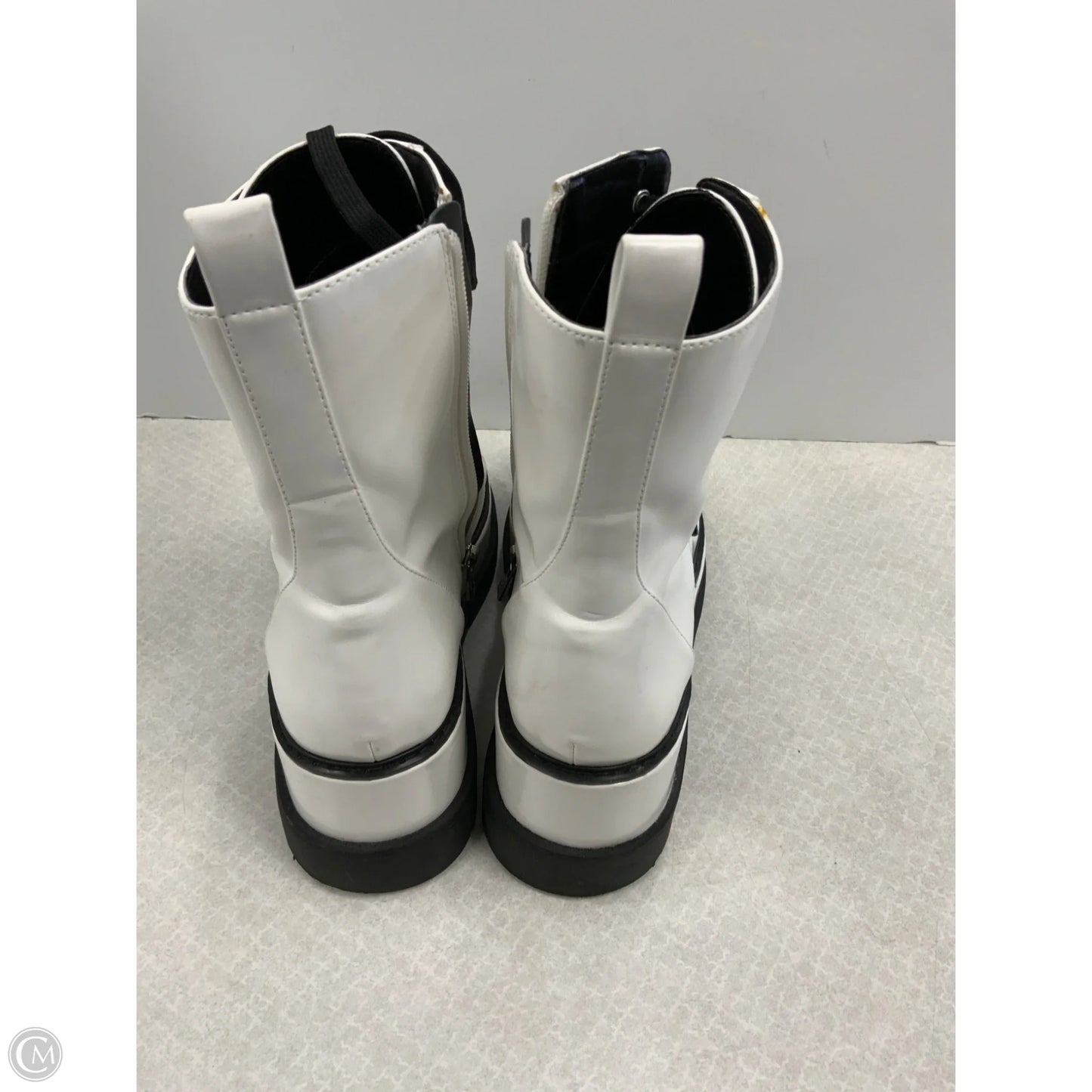 Boots Combat By Jessica Simpson In White, Size: 9