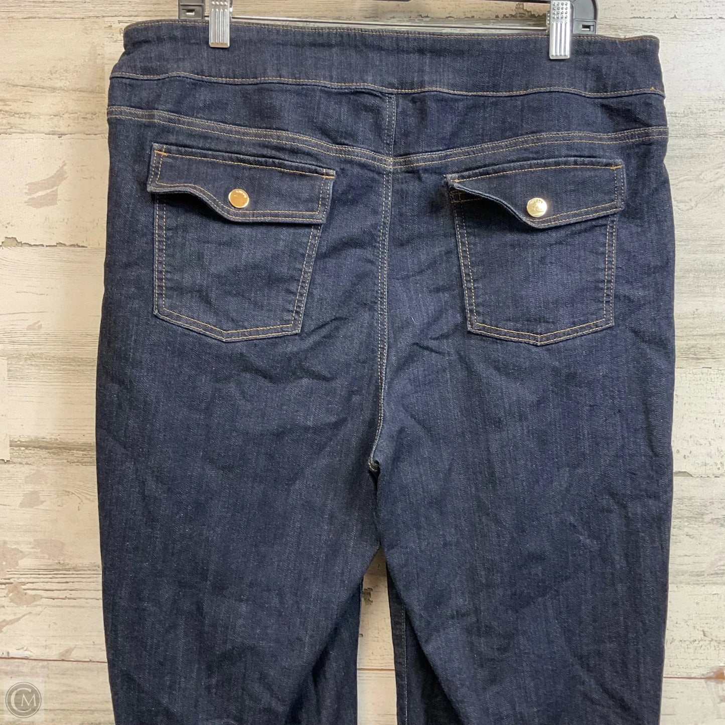 Jeans Wide Leg By Chicos In Blue Denim, Size: 14