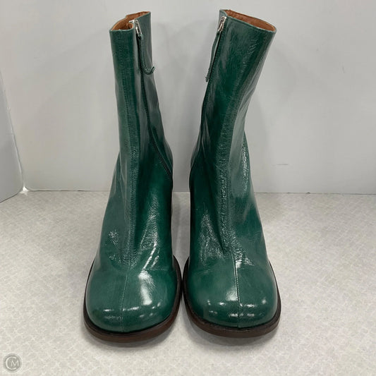 Boots Mid-calf Heels By Cma In Green, Size: 10