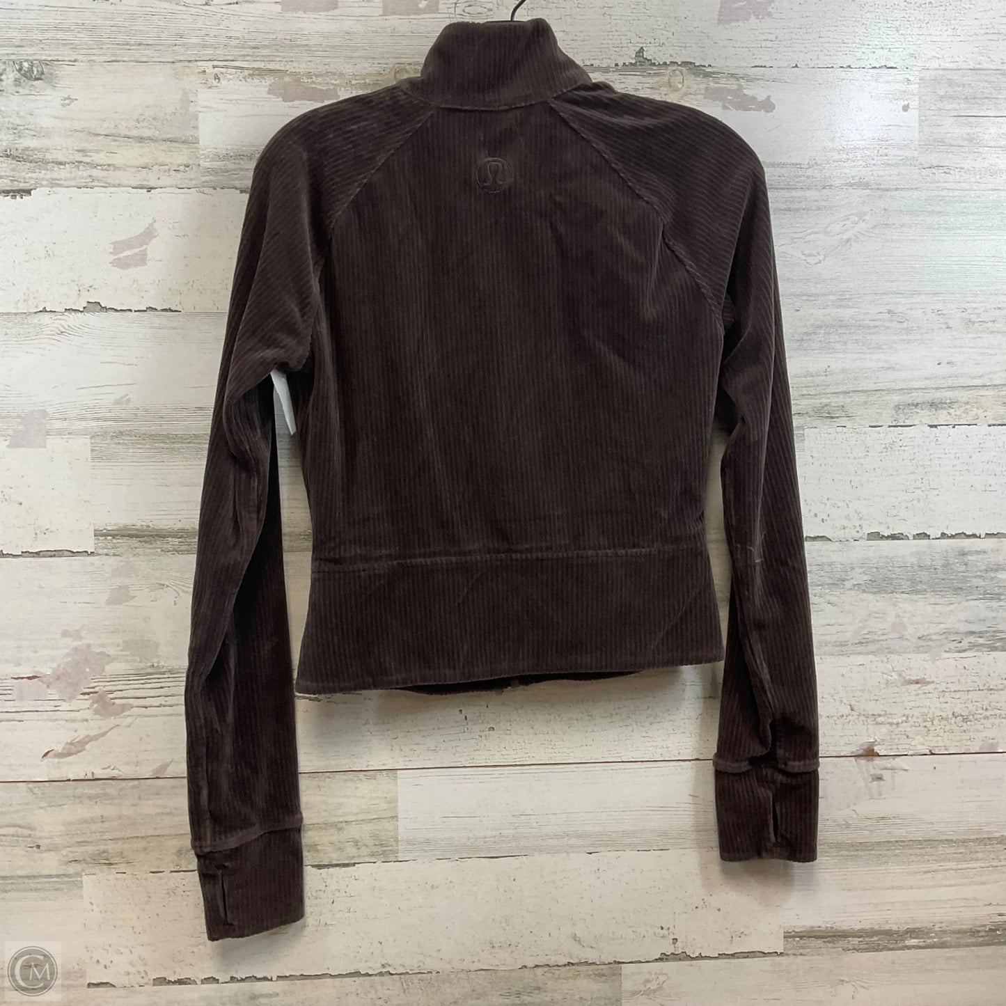 Athletic Jacket By Lululemon In Brown, Size: S