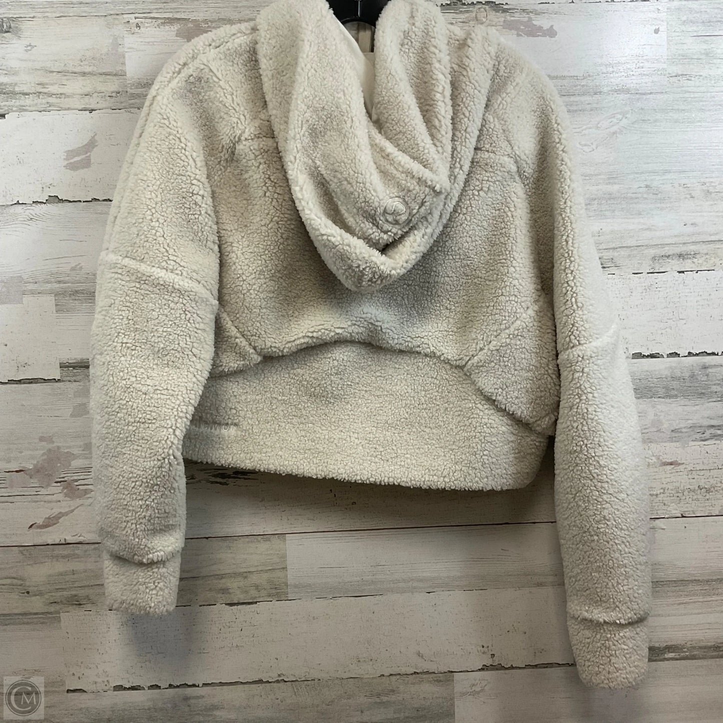 Athletic Jacket By Lululemon In Cream, Size: S