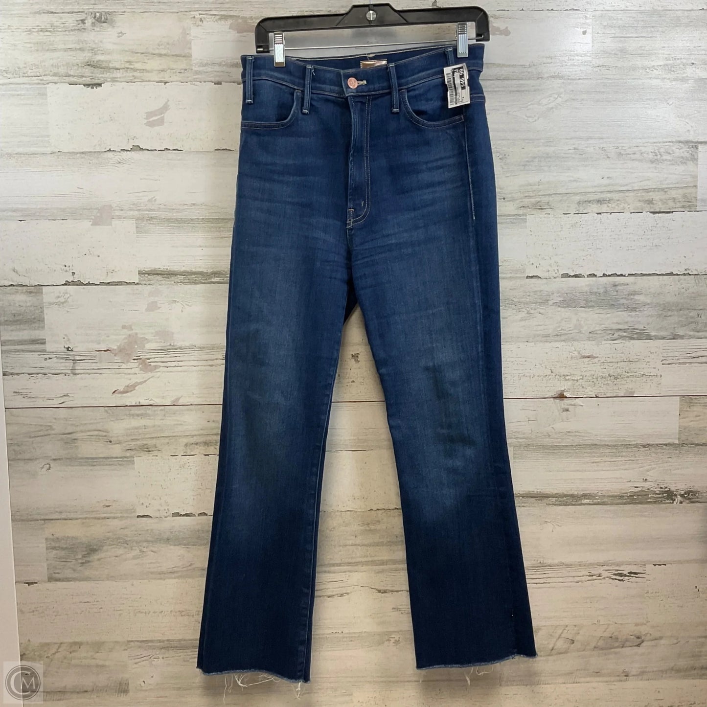 Jeans Straight By Mother In Blue Denim, Size: 8