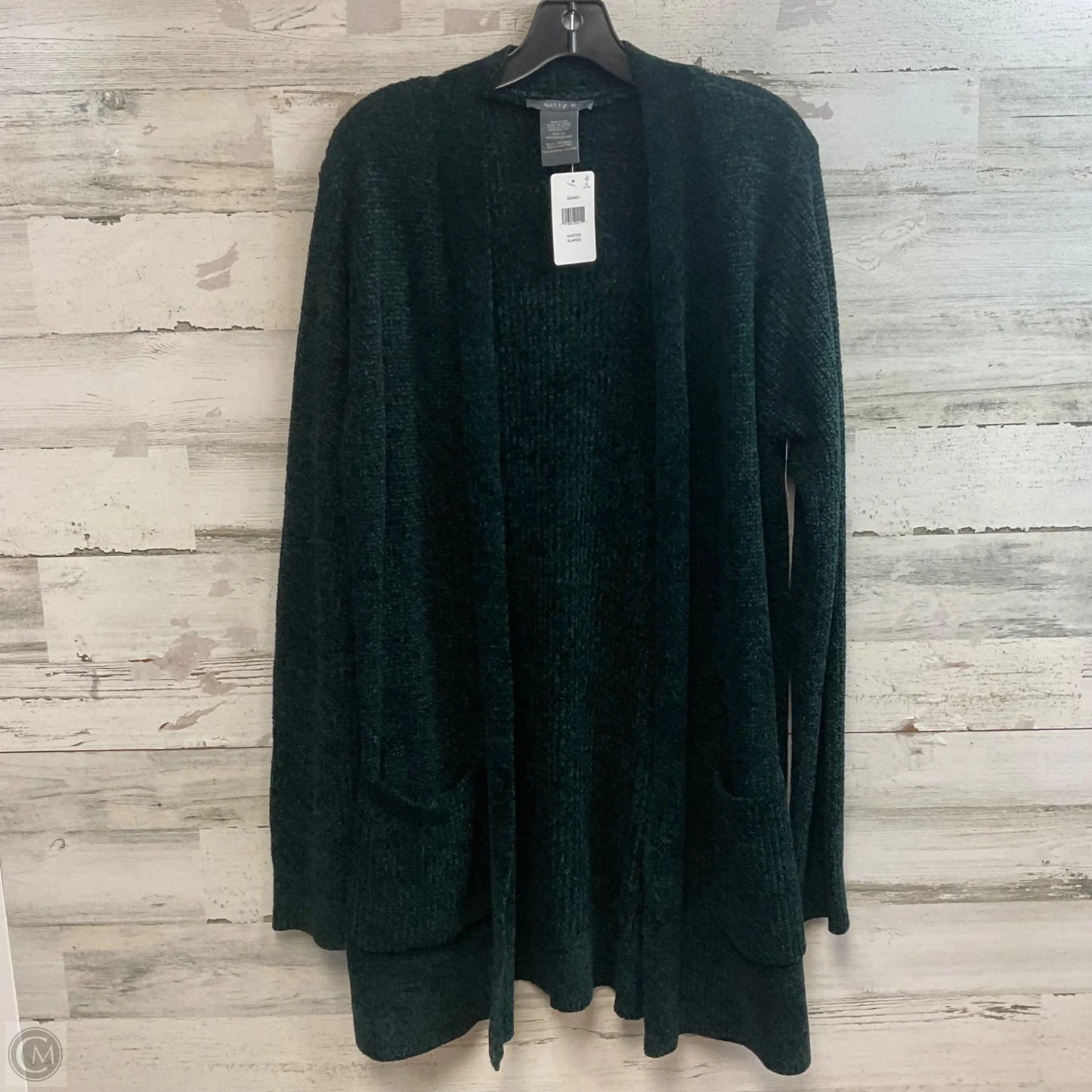 Sweater Cardigan By Matty M In Green, Size: Xl