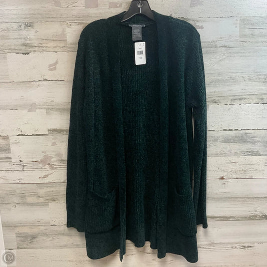 Sweater Cardigan By Matty M In Green, Size: Xl