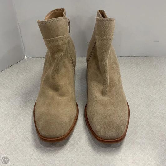 Boots Ankle Heels By Lucky Brand In Brown, Size: 9.5