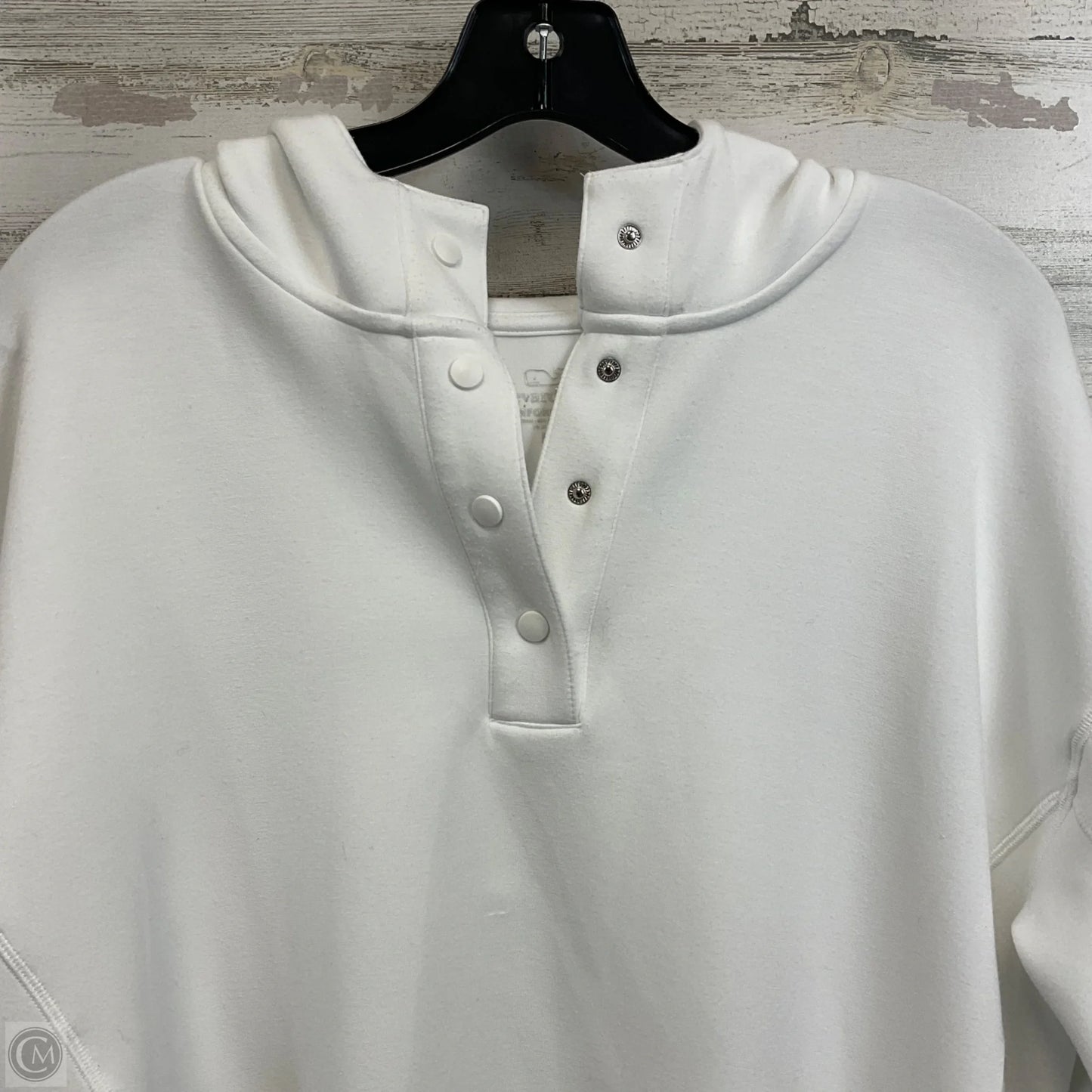 Top Long Sleeve By Vineyard Vines In White, Size: M