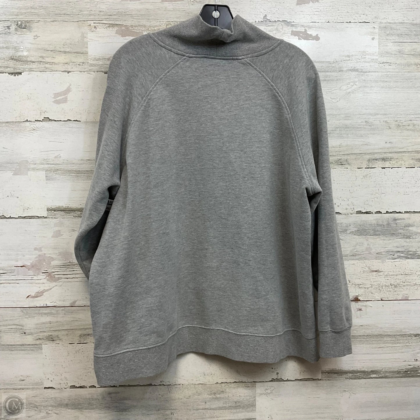 Sweatshirt Collar By Ariat In Grey, Size: M