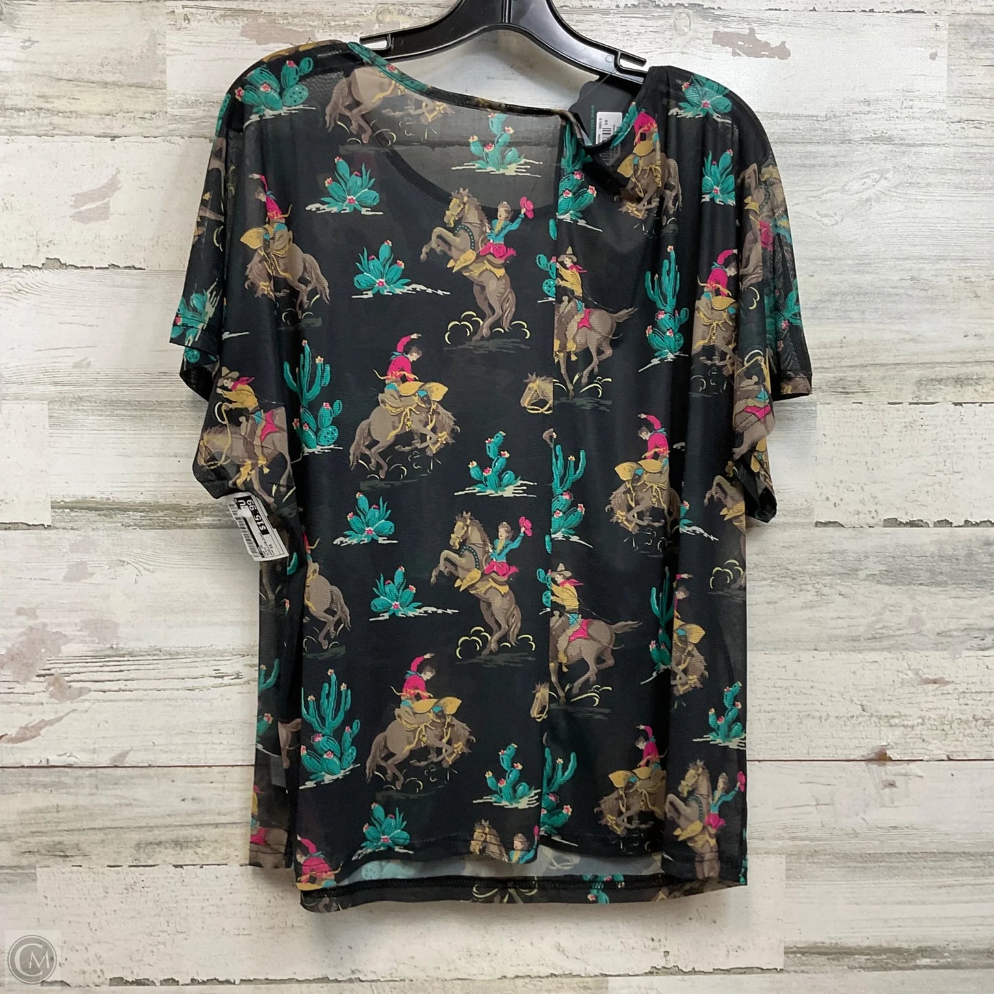 Top Short Sleeve By Sterling Kreek In Black, Size: Xs