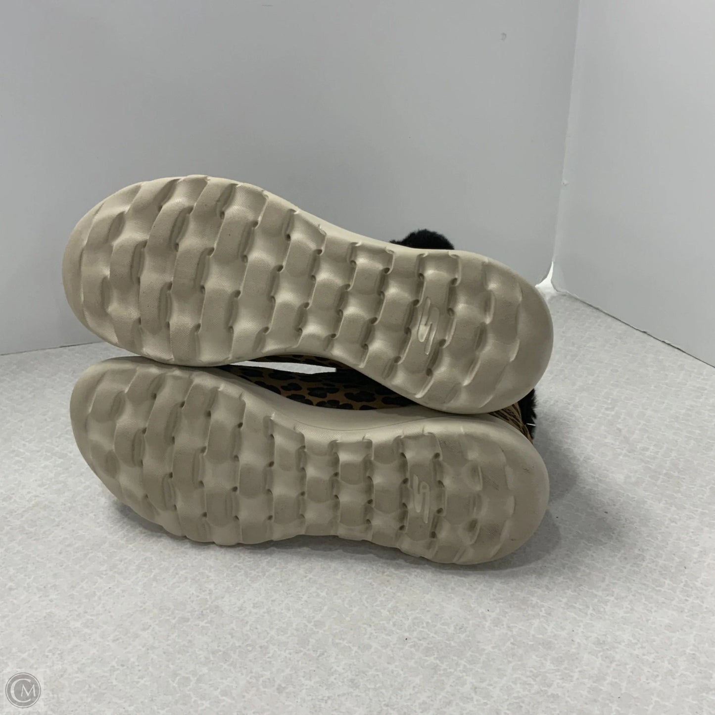 Boots Ankle Flats By Skechers In Animal Print, Size: 9