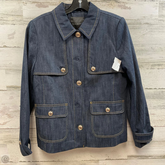 Jacket Denim By Talbots In Blue Denim, Size: S