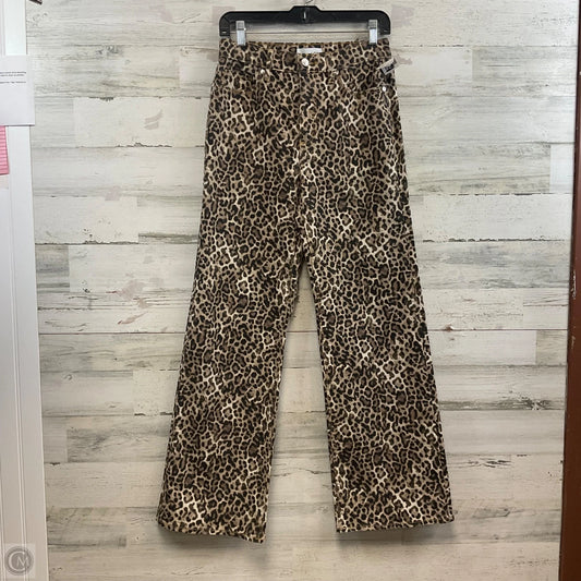 Jeans Wide Leg By Loft In Animal Print, Size: 0