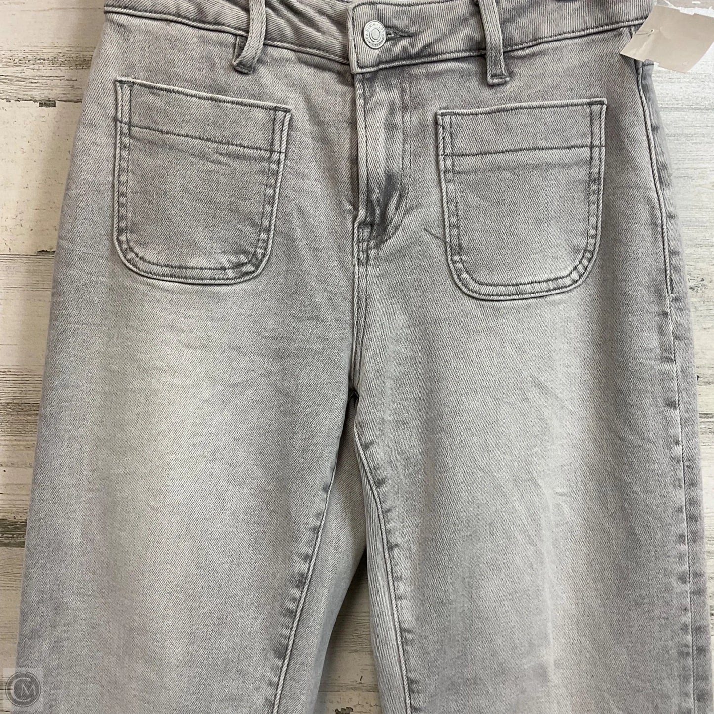 Jeans Straight By Mica In Grey Denim, Size: 0