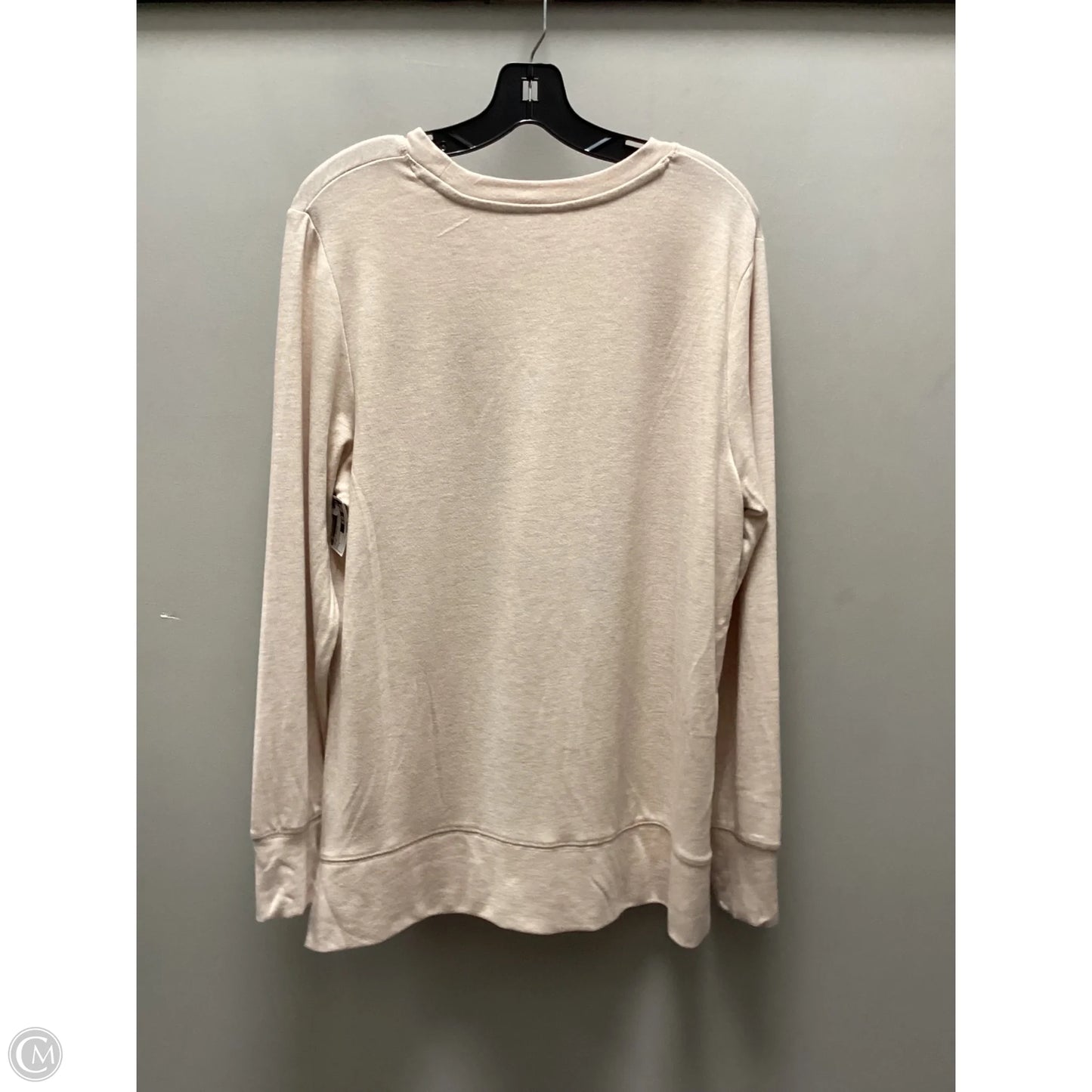 Top Long Sleeve Basic By Cme In Brown, Size: L