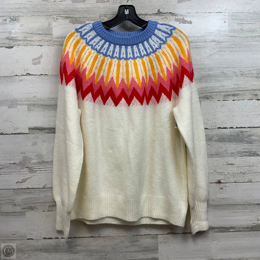 Sweater By French Connection In White, Size: L