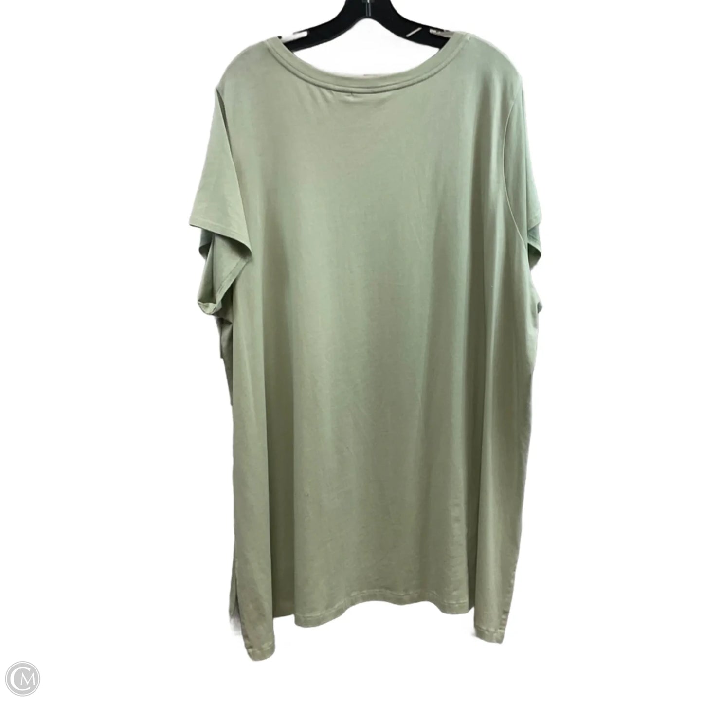 Top Short Sleeve By Tahari In Green, Size: 3x