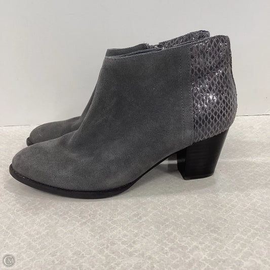 Boots Ankle Heels By Vionic In Grey, Size: 8