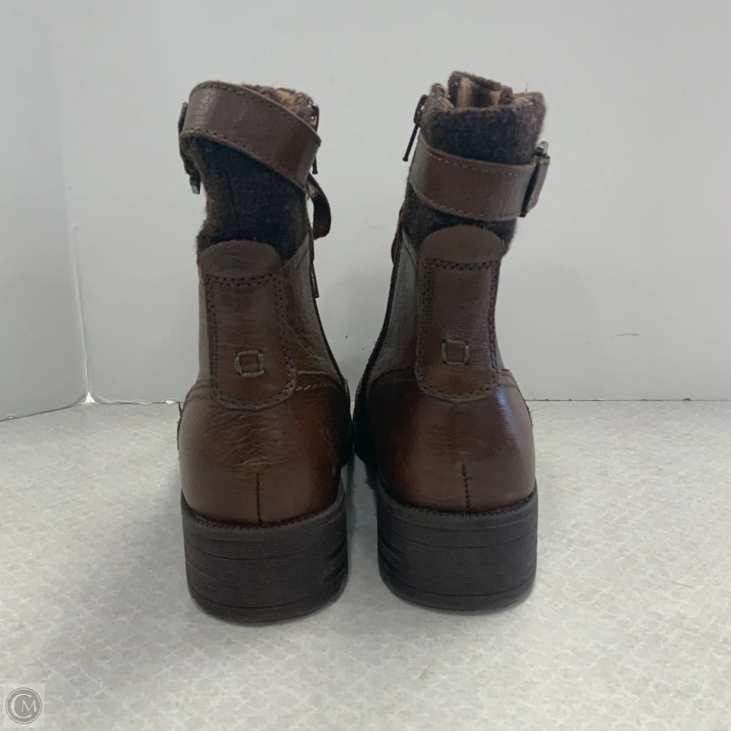 Boots Ankle Heels By Earth Origins In Brown, Size: 8.5