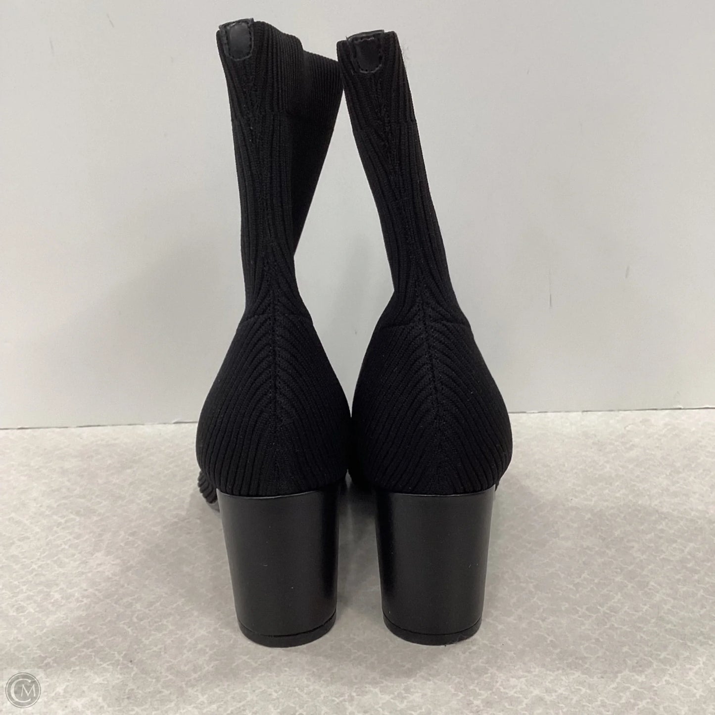 Boots Ankle Heels By Calvin Klein In Black, Size: 8.5
