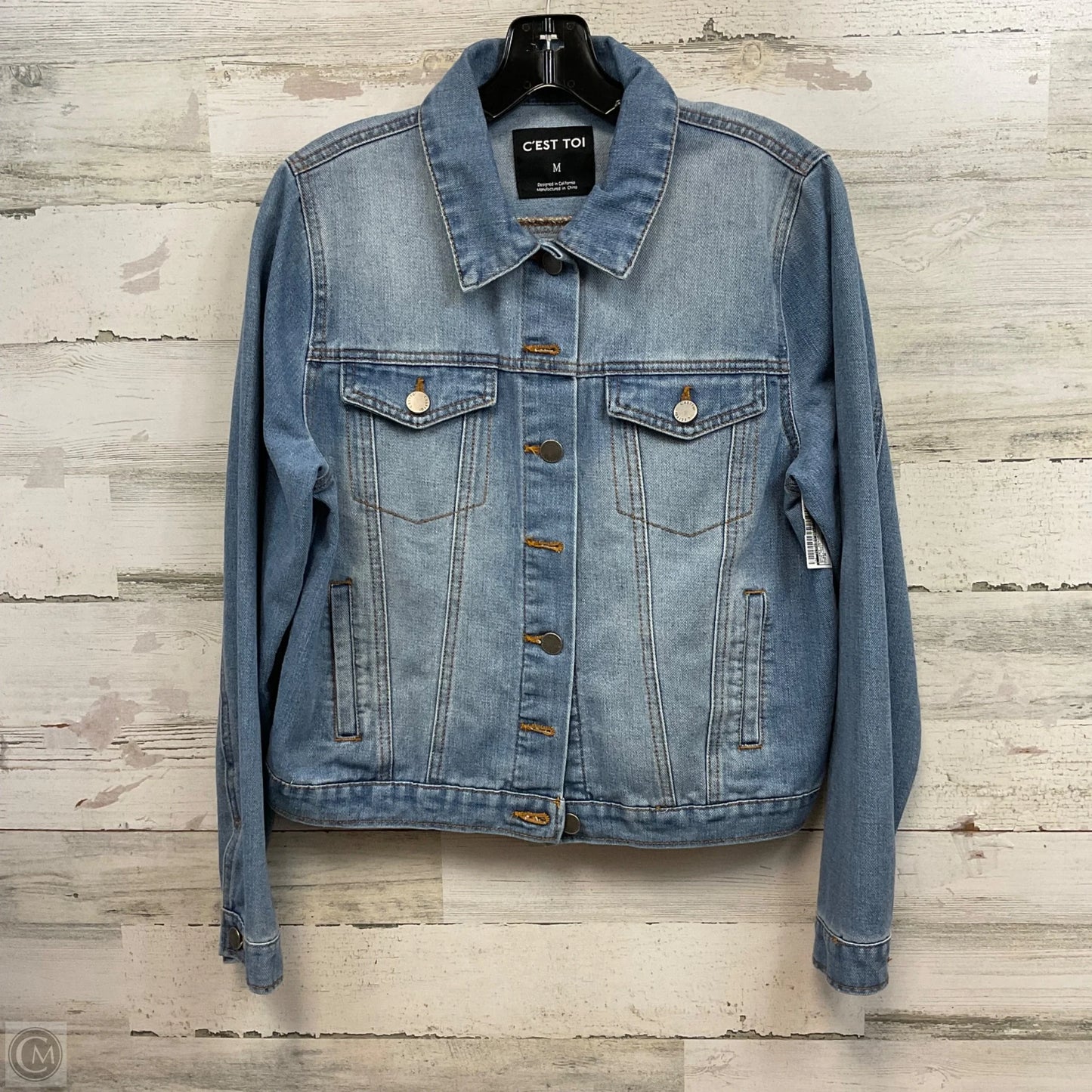 Jacket Denim By C’EST TOI In Blue Denim, Size: M