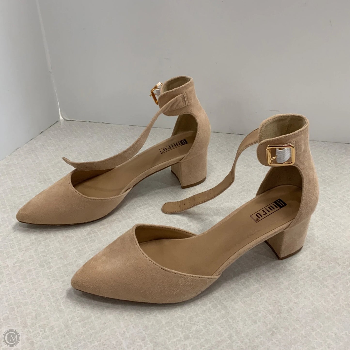 Shoes Heels Block By DIDIFU In Tan, Size: 8.5