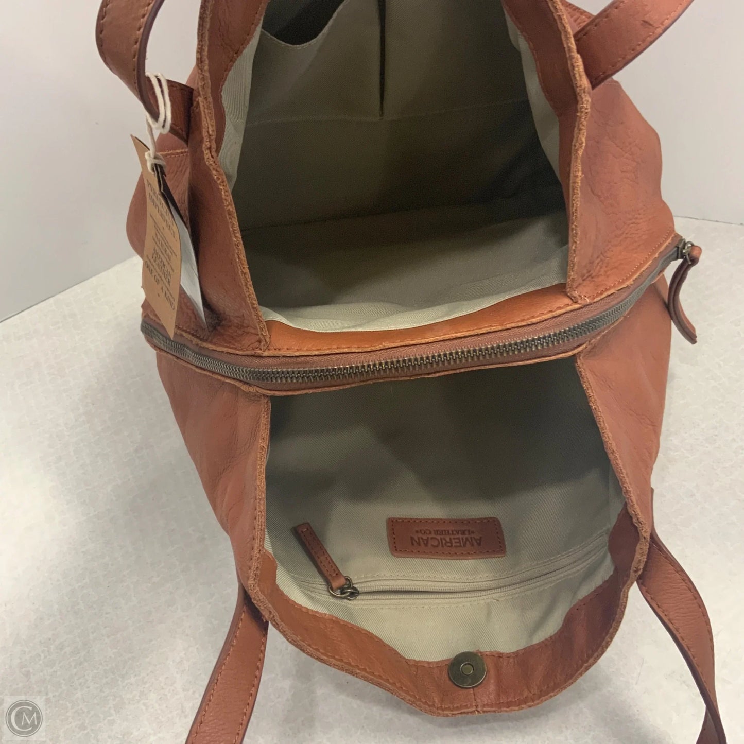Handbag Leather By American Leather Co, Size: Medium