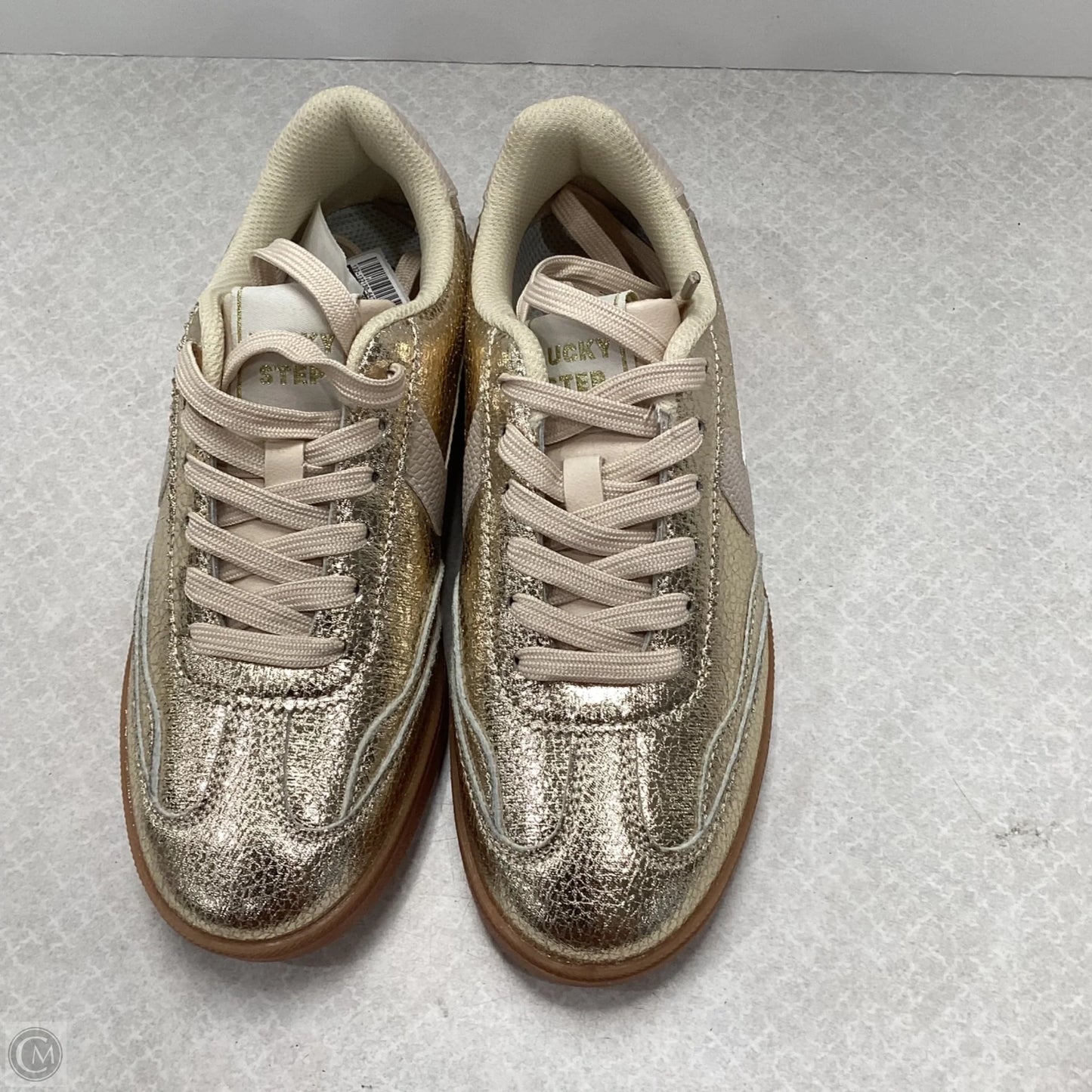 Shoes Sneakers By lucky step  In Gold, Size: 7